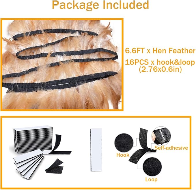 Hen Feathers for Chick Brooder Plate Cozy Coop Heating Panels Warming Insulation Pad, Keep The Chicks As Warm and Safe As A Hen's Embrace Chicken Starter Kit Cuttable Fits Most Brooder (6.6ft)