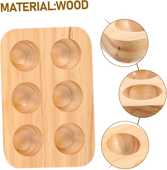 Wooden Egg Holder Rustic Kitchen Countertop Egg Tray for Use Durable Material for Daily Egg Storage Decoration Housewarming present
