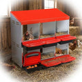 Wall-Mountable Galvanized Steel Chicken Nesting Boxes, 6/8Hole Metal Laying Box with Ventilated Design, Roll Away Egg Collection Tray, Weatherproof Hen Roosting Boxes for Coop