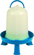 Double-Tuf® Poultry Waterer with Legs | Carrying Handle for Chickens & Birds | Durable Chicken Waterer | 1 Gallon