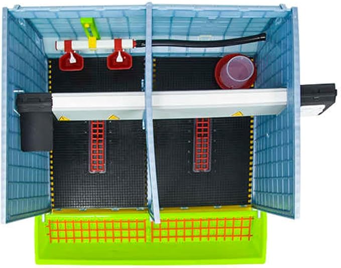 Hatching Time 15" Chick Brooders Stackable & 2-Section Options, Automatic Heating, Easy-Clean Tray, Includes Feeders & Drinkers, Perfect for Quail, Chickens, Ducks & Baby Birds (2 Section)