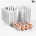 100 pc clear plastic Egg Cartons Cheap Bulk, 12grid Reusable Eggs Carton Bulk, clear plastic egg cartons,Egg cartons cheap bulk Perfect for Family, Farm, Markets, Display(3x4 egg cartons)