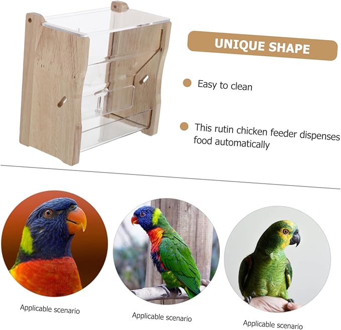 VANZACK Rutin Chicken Feeder Automatic Chicken Feeding Box No Waste Poultry Feeder