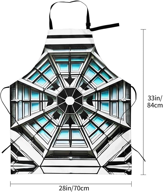 Multidimensional Space Heavy Duty Waterproof Apron with Pockets for AdultsResistant Grilling, Gardening, Painting