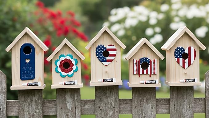 5 Pk 1.5" Metal Bird House Predator Guards -1-1/2" Hole Sizes - Excludes Different Bird Species - Protects The Entry Hole