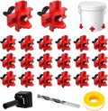 Horizontal Water Nipples Automatic Poultry Nipples for Chicken Waterer Kit Drinker with Drill Bit (20)