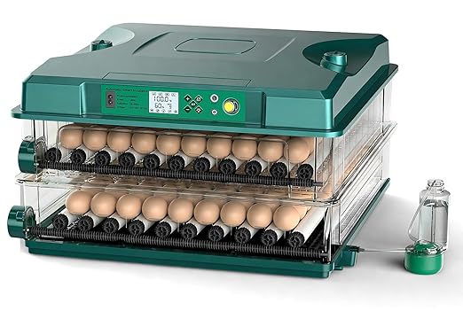 Incubators for Hatching 196 Eggs with Automatic Egg Turning,Temperature & Humidity Control- Automatic Water Pump, 5 Automatic Incubation Modes, for Chicken, Duck, Goose, Pigeon, Quail, Parrot Eggs