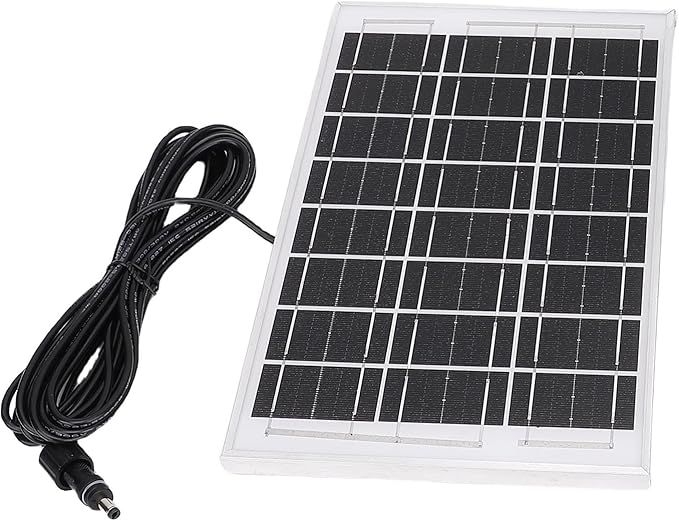 Solar Powered 4 Inch Exhaust Fan with 6W Monocrystalline Silicon Solar Panel for Chicken Coop Greenhouse Shed Pet House, Easy Installation