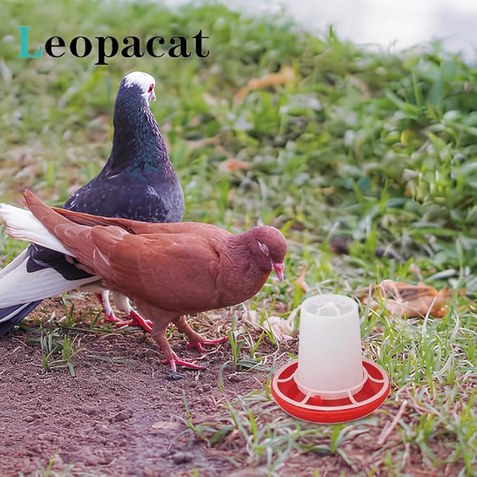 Chick Feeder and Waterer Kit, Chick Waterer and Feeder, Sustainable Chick Feeder Waterer for Poultry Duck Quail Baby Automatic Feeders Waste Bird Water Dispenser Coop Accessories Supplies