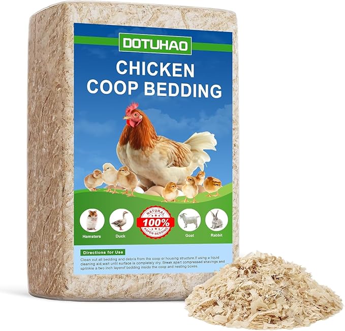 Pine Shavings | Wood Shavings | Chicken Coop Bedding | All Natural | Chicken Coop | Chickens Bedding | Pet Beddings | Small Animal Beddings | Odor Contro (6 LB)