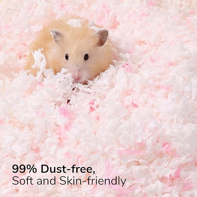 99% Dust-Free Soft Natural Paper Bedding with Odor Control, for Hamsters, Guinea Pigs,Rabbits, Chinchillas, Rats, Mice, Gerbils, Bunniess, Rodents, Small Animals - 36 Liters (Pure White)