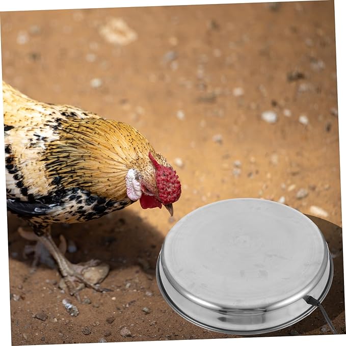 YARNOW Sturdy Chicken Water Heater Heated Base for Poultry Winter Safe Dog Waterer Heater