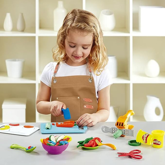 Unisex Aprons with Large Pockets,Cotton Canvas Cross Back Heavy Duty Adjustable Work Apron,Size Kids to Adult
