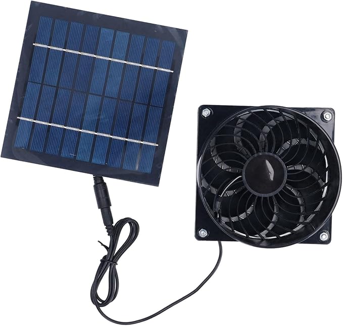 Solar Operated Ventilation Device | 5W Renewable Source for Attic/Dog House/Chicken Coop | No External Electricity Supply, Efficient & Environmentally Conscious