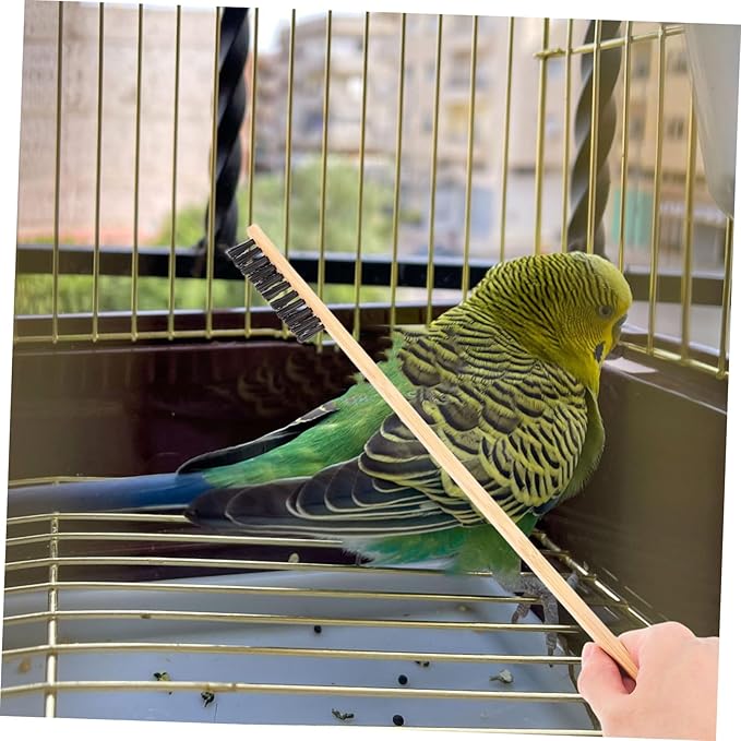 2pcs Bird Cage Cleaning Brush Shovel Set Guinea Pig Bunny Chicken Coop Reptile Cage Accessory Pet Bird Small Animal Garden Cleaning Tool