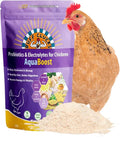 AquaBoost Probiotic + Electrolyte Powder for Chickens – Natural Hydration & Gut Support Supplemnet for Daily Wellness & Egg Production - Safe for All Flocks & Ages - USA (8 oz)