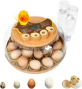 Series III - 18 Egg Automatic Incubator with Smart Dual-Bottle Adaptive Humidity & Stable Temp Control, Adjustable Auto Egg Turn, Auto Lockdown, Customizable Incubation Days, Candler, Full Display