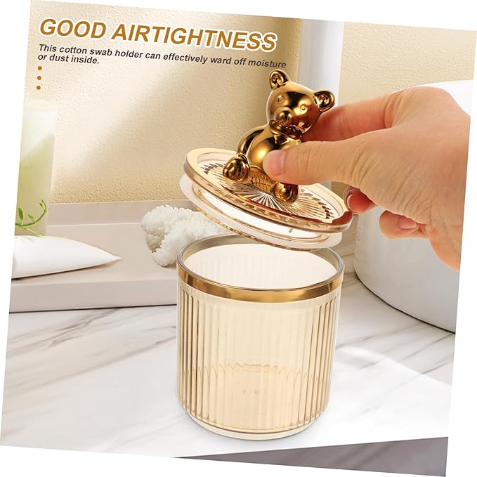 Alipis Airtight Bear Canister Sealed Jar for Kitchen Counter Storage Bins Laundry Containers Grains Storage Tank