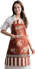 Maison d' Hermine 100% Cotton Apron for women with Pocket Kitchen Chef Apron for Men Cooking Easter Decorations
