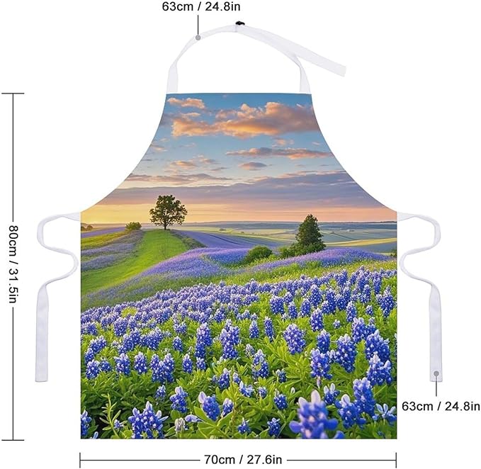 Waterproof Apron Adjustable Bib Aprons with Pockets Smiling Apron Kitchen Aprons for Women Men