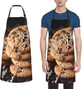 Kitchen Aprons for Men Women Waterproof Apron with 2 Pockets Cool Steampunk Gears Apron Adjustable Bib Aprons