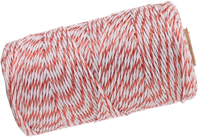 Topyond Strong Conductivity Stainless Steel Electric Fence Polywire Rope,Easy to Install,Movable Goat Fence,Chicken Wire,for Temporary Fencing,Ensure The Safety of Livestock