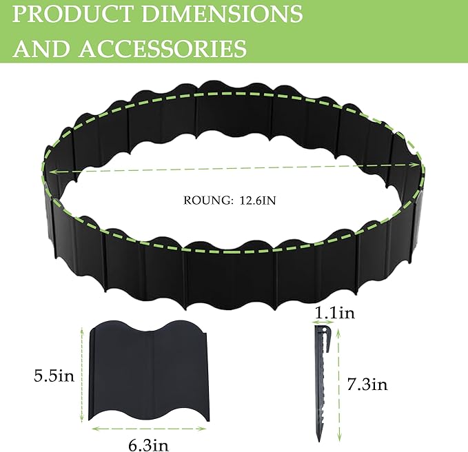 Extra-Large Chicken Dust Bath Tub & Container Kit | 20 Adjustable Fences + 10 Ground Stakes | Heavy-Duty Chicken Coop Accessories for Chicken dust Bath (Black)