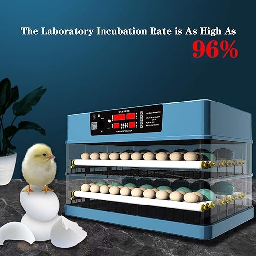 Digital Egg Incubator with Automatic Turning, Temperature & Humidity Control for Chicken Duck Goose Quail(3 Layer)