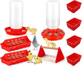9pcs Chick Feeder and Waterer Kit, Baby Chick Starter Kit with Chick Perch for Small Poultry Ducks Quail