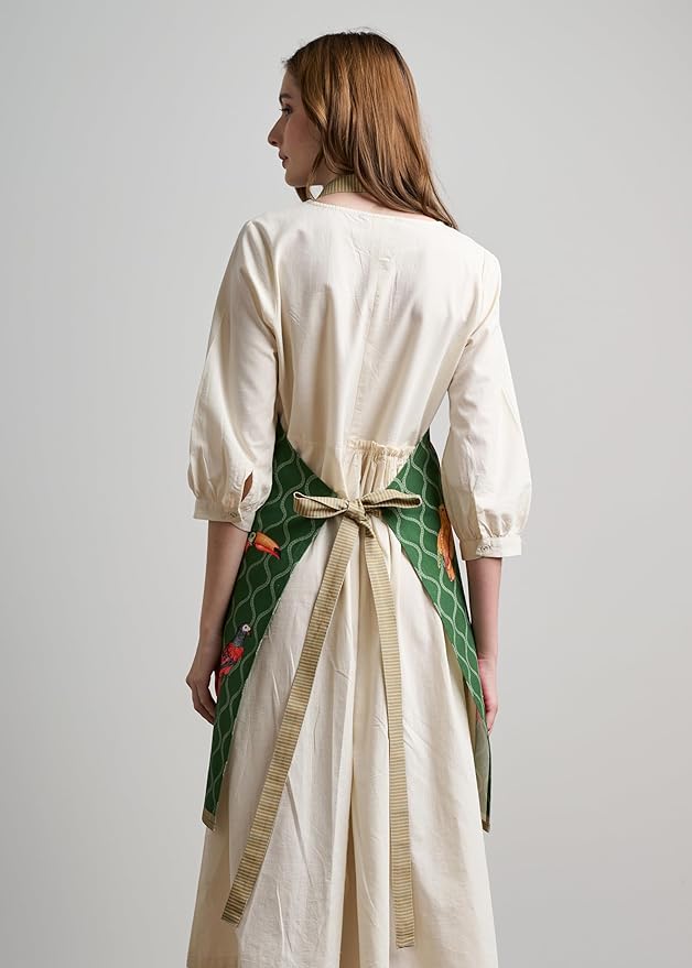 Maison d' Hermine 100% Cotton Apron for women with Pocket Kitchen Chef Apron for Men Cooking Easter Decorations