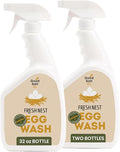 Good Salt Pet Fresh Nest Egg Wash Spray, Natural Cleaner for Freshly Laid Eggs, Made in the USA, 32 Ounce Bottle, 2-Pack