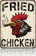 Farm Chicken Cock Hen Metal Tin Sign Rooster Fried Chicken Poster Bar Pub Iron Sign Poster Home Decor Garage Bar Restaurant Kitchen Cafe Bar Pub 12x16 Inch Wall Art Decor