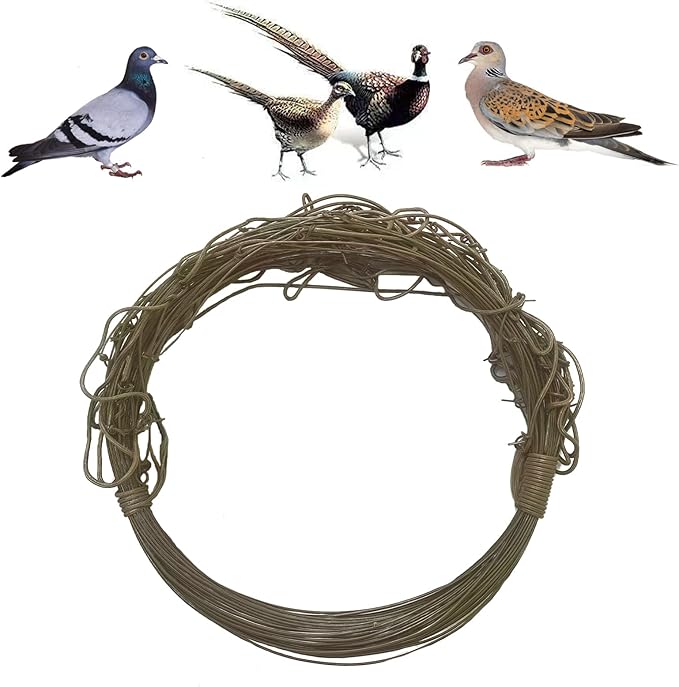 Rope Trap Bird Catcher, a Trap - Type Humane cage for catching Live Birds, 50 Coil traps5.5inch, 240 inches, Highly efficient and Reusable, Suitable for Various Small and Medium - Sized Bird Species