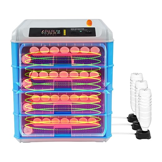 Automatic Egg Incubator, 200-240 Eggs Digital Poultry Hatcher Machine, Automatic Egg Turning & Water Replenishment, Temperature Control for Hatching Chicken Duck Goose Eggs
