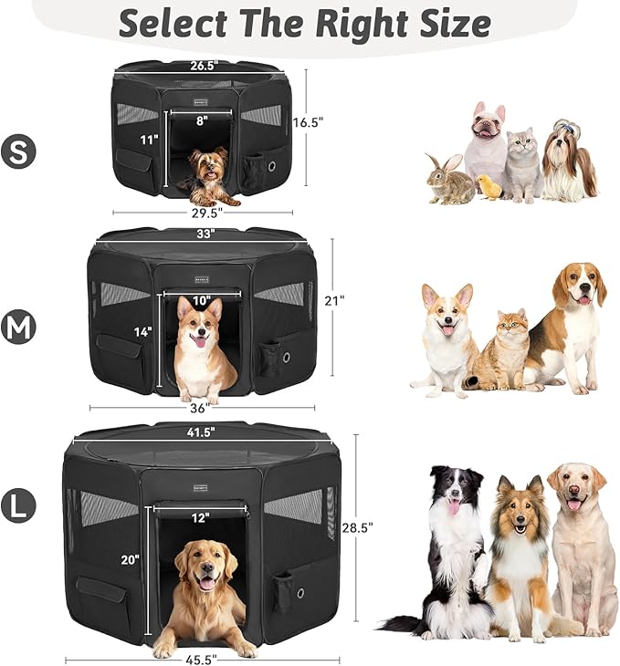 PETSFIT Dog Playpen,Brooder Box for Chick Starter Kit