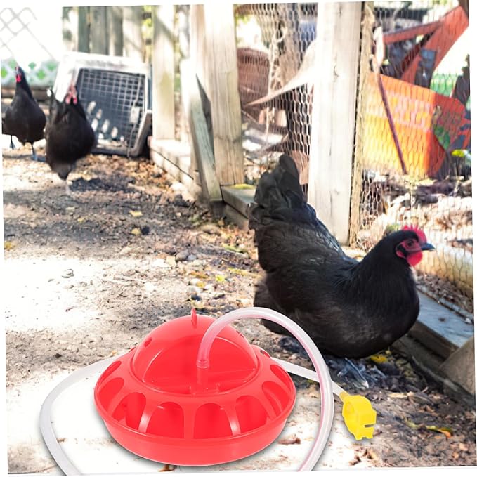 BESPORTBLE 1Set Reusable Chick Feeder Poultry Food Dispenser Easy to Clean Chicken Food Bucket Convenient Hanging Feeder for Brooder Box Chicks Space Saving Design