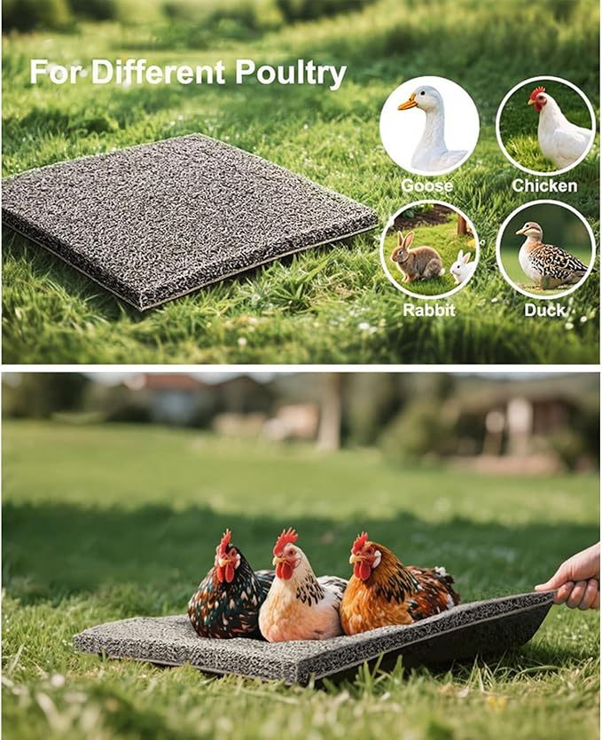 Chicken Nesting Box Pads,Laying Mat for Hens | Chicken Eggs Laying Pad | for Garden Lawn Farm Poultry Duck Quail Coop Outdoor Barn Backyard
