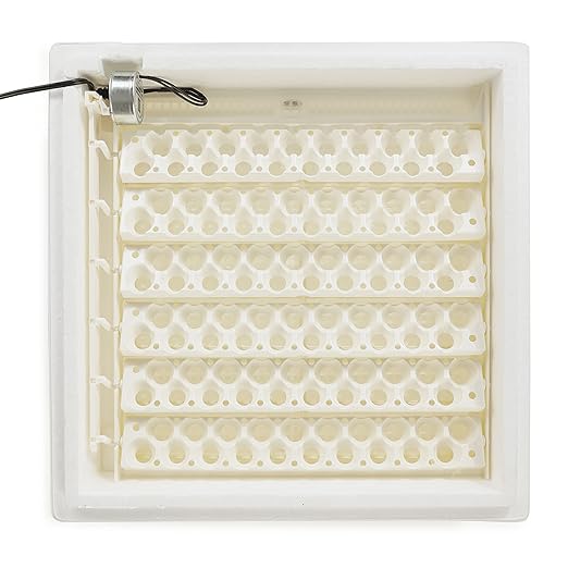 Farm Innovators 3400 Replacement Tray Rail for 120 Quail and Small Eggs (6 Pack) with 2450 Digital Circulated Air Incubator & Auto Egg Turner, White