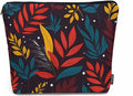 Woman Makeup Bag Tropical Leaves, Colorful Jungle Palm Leaves Makeup Bags Travel Cosmetic Bags Toiletry Makeup Organizer Pencil Pouch Make Up Cosmetic Bag For Owners Lady Birthday Gifts