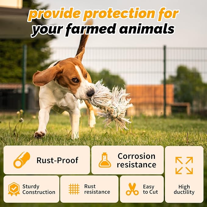 Welded Wire Fence PVC Coated Chicken Wire Fencing Roll,2 Inch x 3 Inch 16GA Garden Fence,36 Inch x 50 Foot Metal Poultry Netting Use for Animals Yard Vegetable Plant Protection