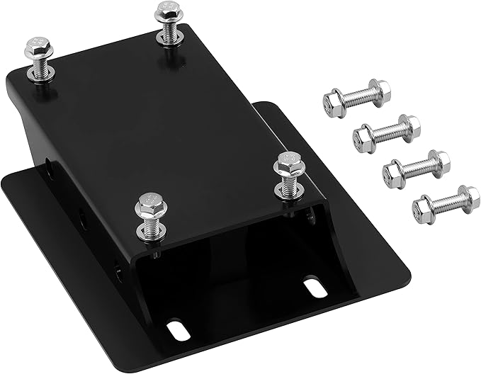 JY PERFORMANCE Torque Converter Motor Riser Plate Mount for Predator 196cc / 212cc Engine on Coleman Mini Bikes, Black - 1 3/4 Inch Lift