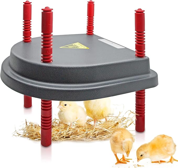 Chick Brooder Heat Plate Replacement Heat Lamp Brooder Box Adjustment Height Up to 15-20 Chicks Simulates Natural Heating by a Mother Hen for Healthier Chicks/Ducks