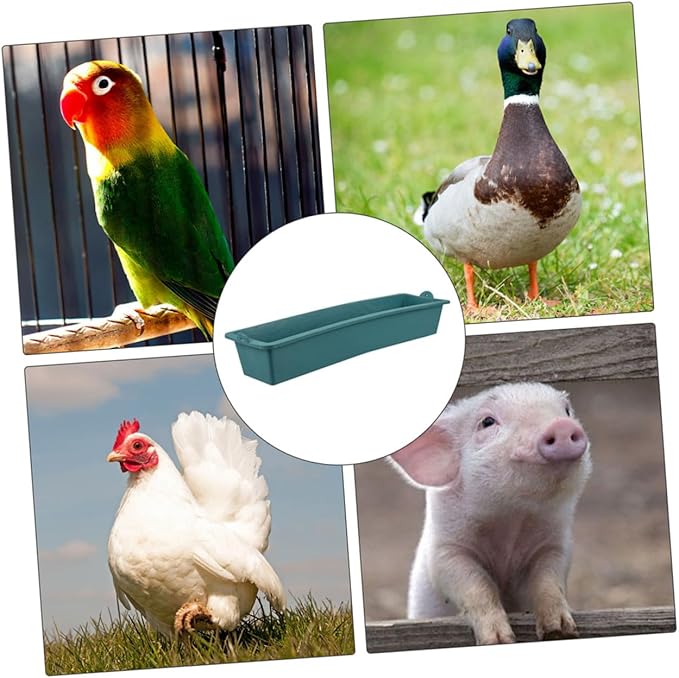 Yardwe 2Pcs Durable Livestock Food Feeder Versatile Chick Cage Accessories for Chickens Pigs Cows and Ducks Convenient Easy to Clean Plastic Dispenser for Feeding