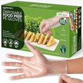 Keppi HD PROTECT Disposable Plastic Gloves 600 Pack (Large) – Food Safe, BPA & Latex-Free HDPE Gloves for Cooking, Food Prep, Kitchen Use, Serving & Crafts – Clear, Single-Use, Comfortable Fit