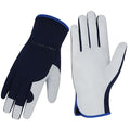 Gardening Gloves, Garden Gloves for Women and Men, Thorn Proof Working Gloves, Durable Leather Work Garden Gloves for Yard & Outdoor Work, Blue, L