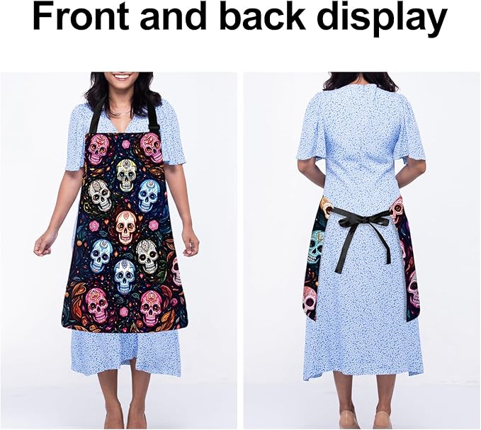 Apron Adjustable Waterproof with Two Deep Pockets Wowen men for Summer BBQ Pool Parties & Resorts