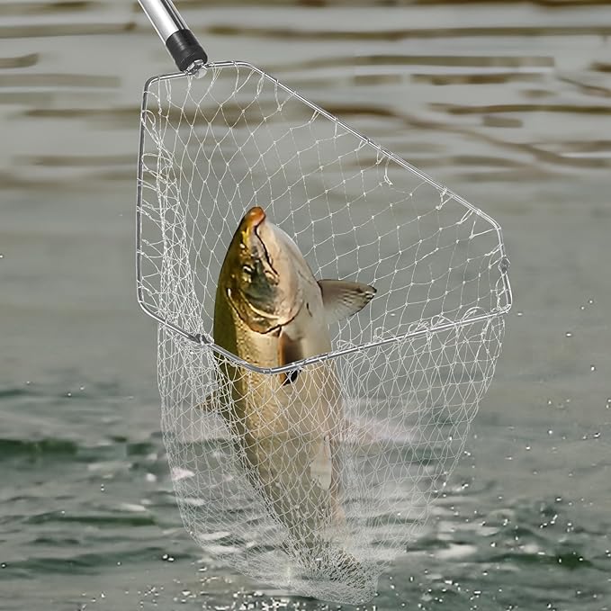 Chicken Catcher, Adjustable from 29 inches to 74 inches Chicken Net,Chicken Leg Hook, Suitable for Catching Outdoor Animals Such as Chickens, Ducks, Fishnet,Geese,Birds (15.3 x 23.2 inch net)