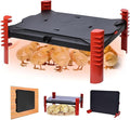 150W Chick Brooder Heater Plate, 2-in-1 Adjustable Radiant Brooder Heater for Chicks & Poultry, Smart Thermostat, 16"x12", Safe & Energy Saving, Ideal for Brooders & Small Chicken Coops