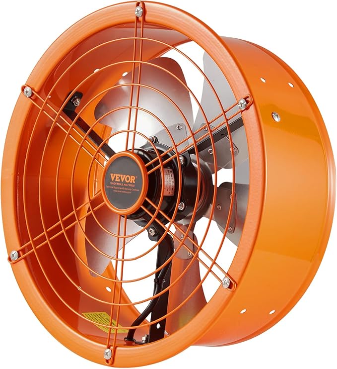 VEVOR Gable Mount Fan, 14 Inch Solar Power Attic Exhaust Fan with Adjustable Thermostat & Outer Mesh, 1300 CFM House Ventilator Cool Upto 1850 Sq.Ft, Quiet Ventilation for Roof, Garage, Shop, Black