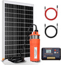 ECO-WORTHY Solar Submersible Pump Kit, 100W Solar Panle Kit and 12V DC Deep Well Pump-100ft/30m